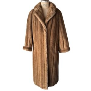 Vintage 60s Faux Blonde Mink Fur Coat Russel Taylor Signature Edition!